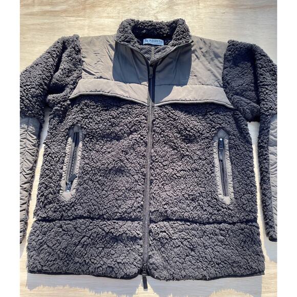 Manresa The Selkirk Fleece Jacket Men's Nylon Wool Black XL - New - Picture 2 of 9